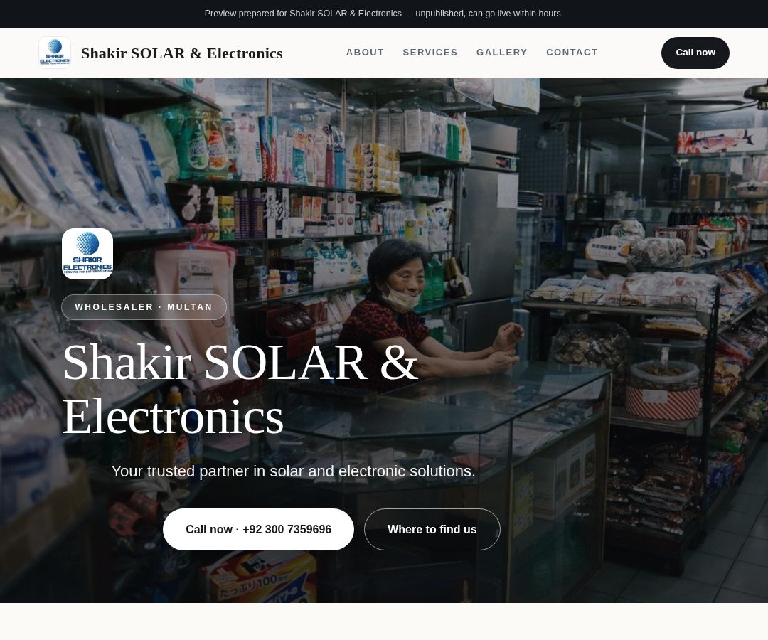 Shakir SOLAR & Electronics