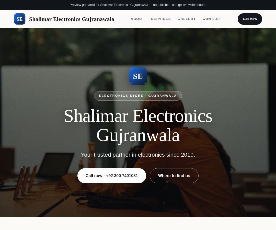 Shalimar Electronics Gujranawala
