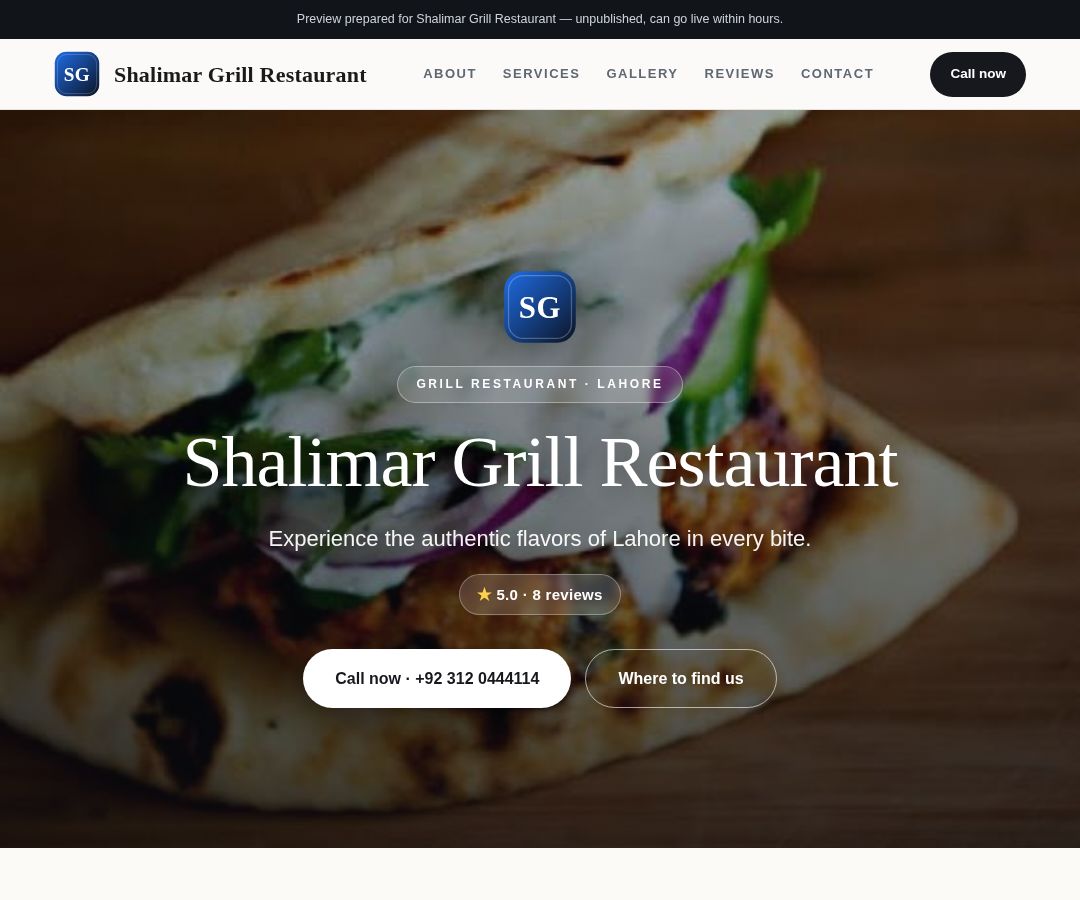 Shalimar Grill Restaurant