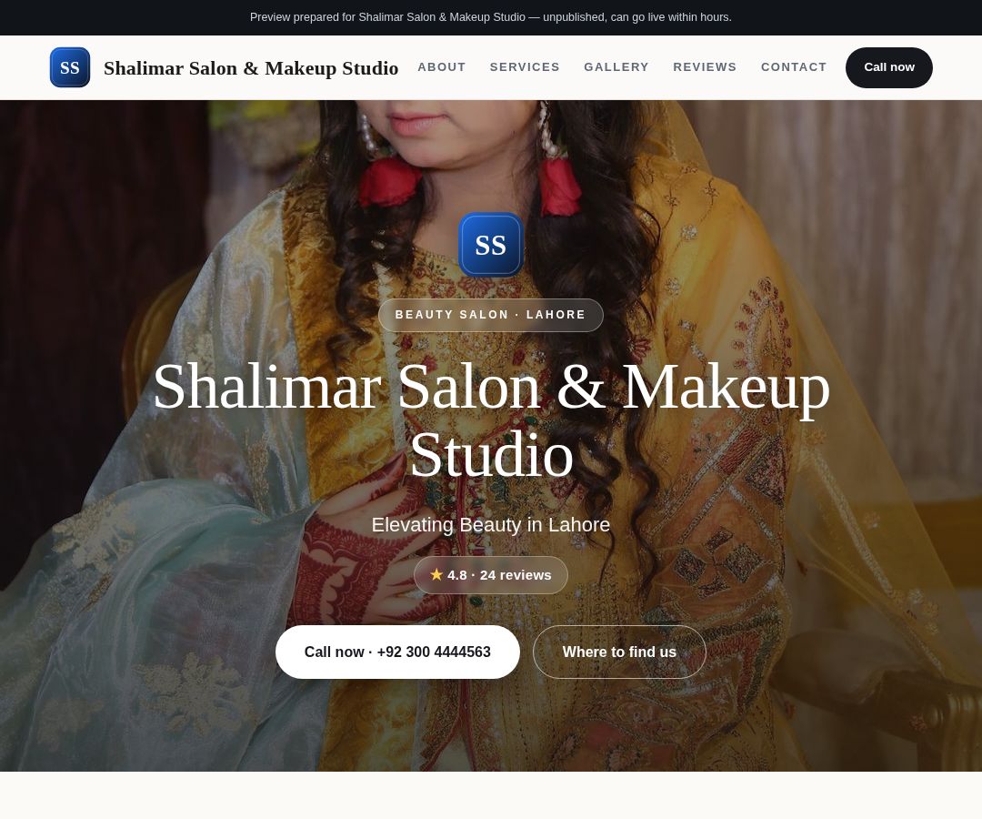 Shalimar Salon & Makeup Studio