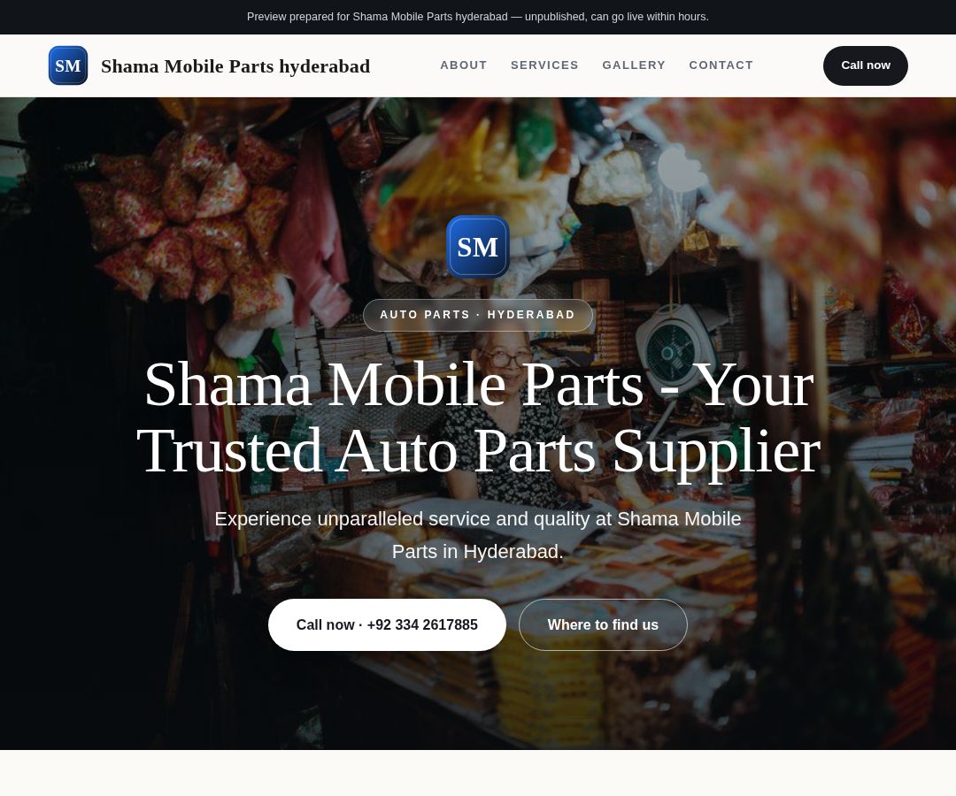 Shama Mobile Parts hyderabad