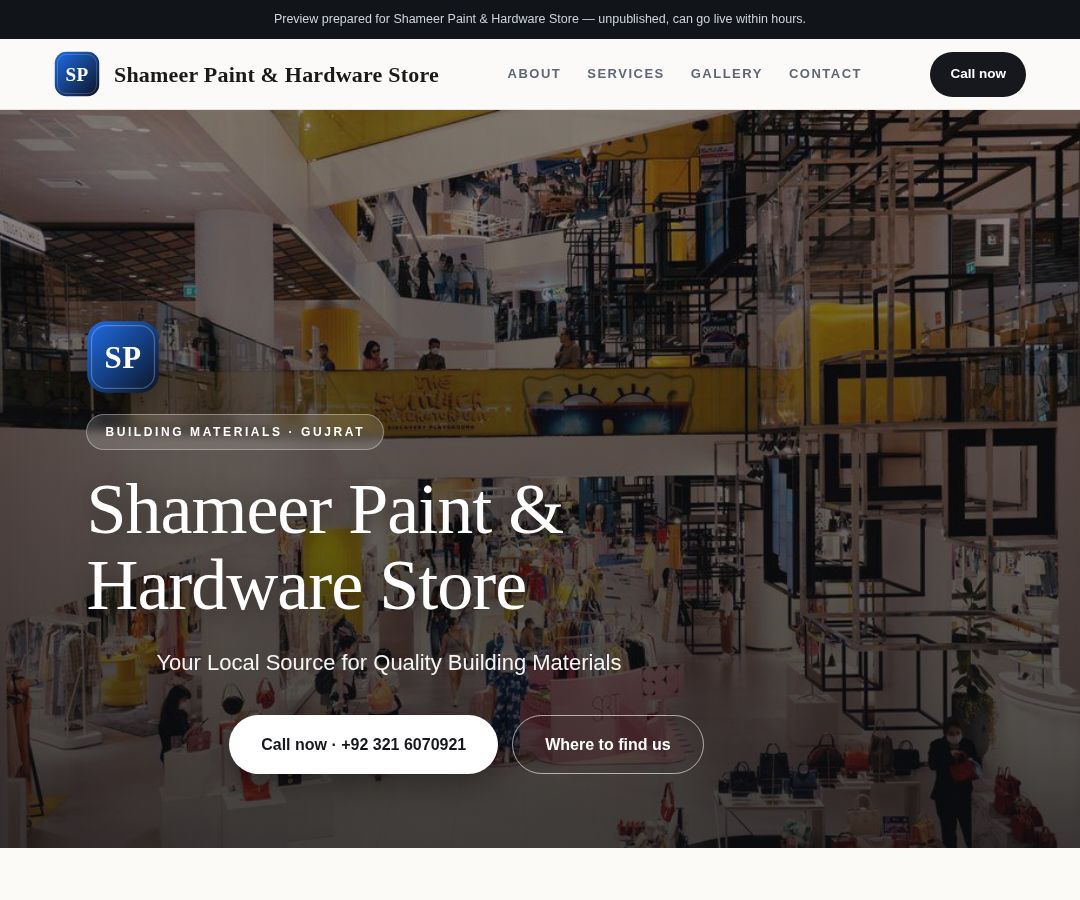 Shameer Paint & Hardware Store