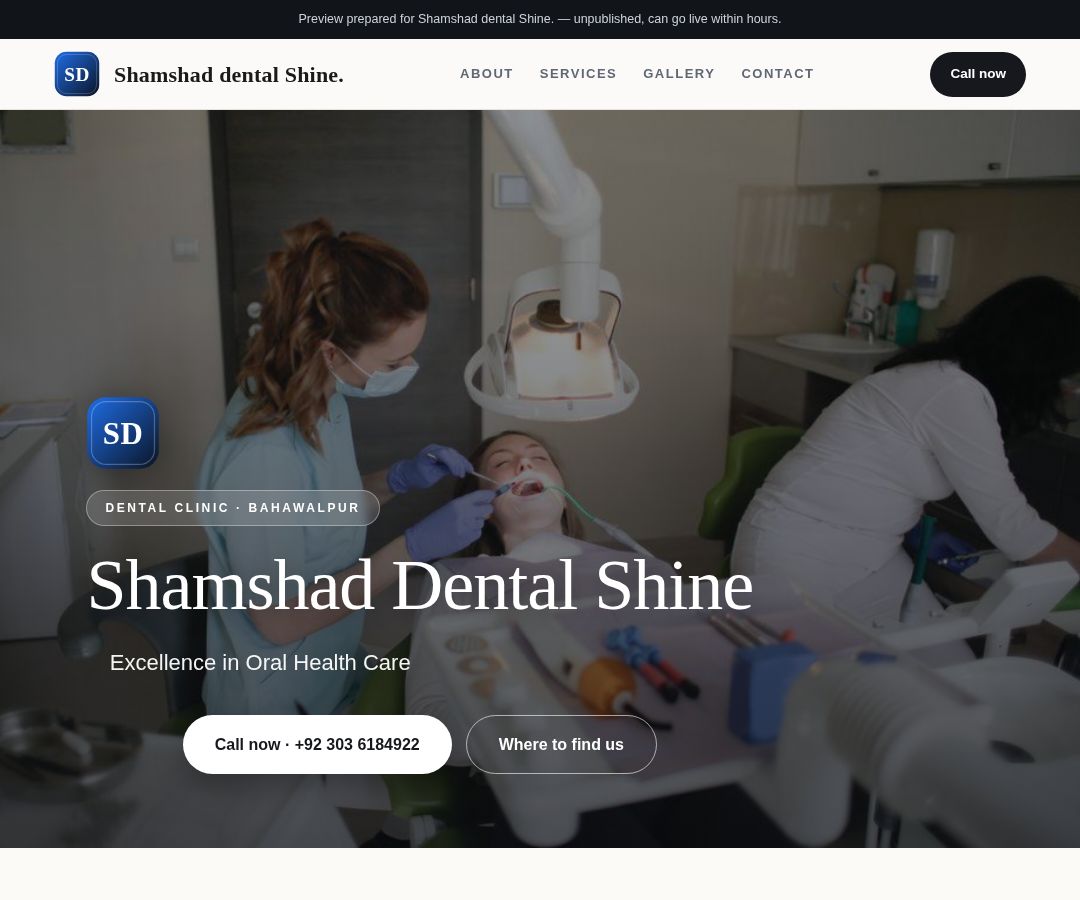 Shamshad dental Shine.