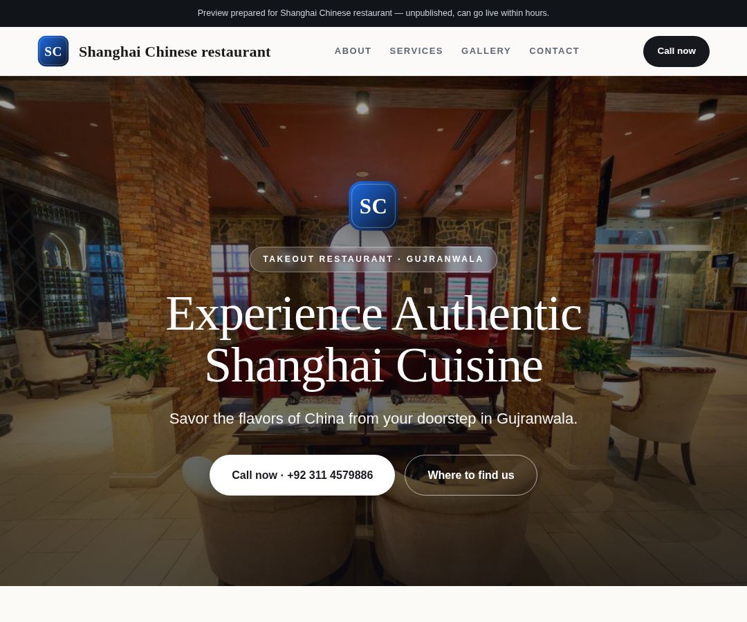 Shanghai Chinese restaurant