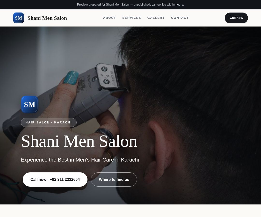 Shani Men Salon