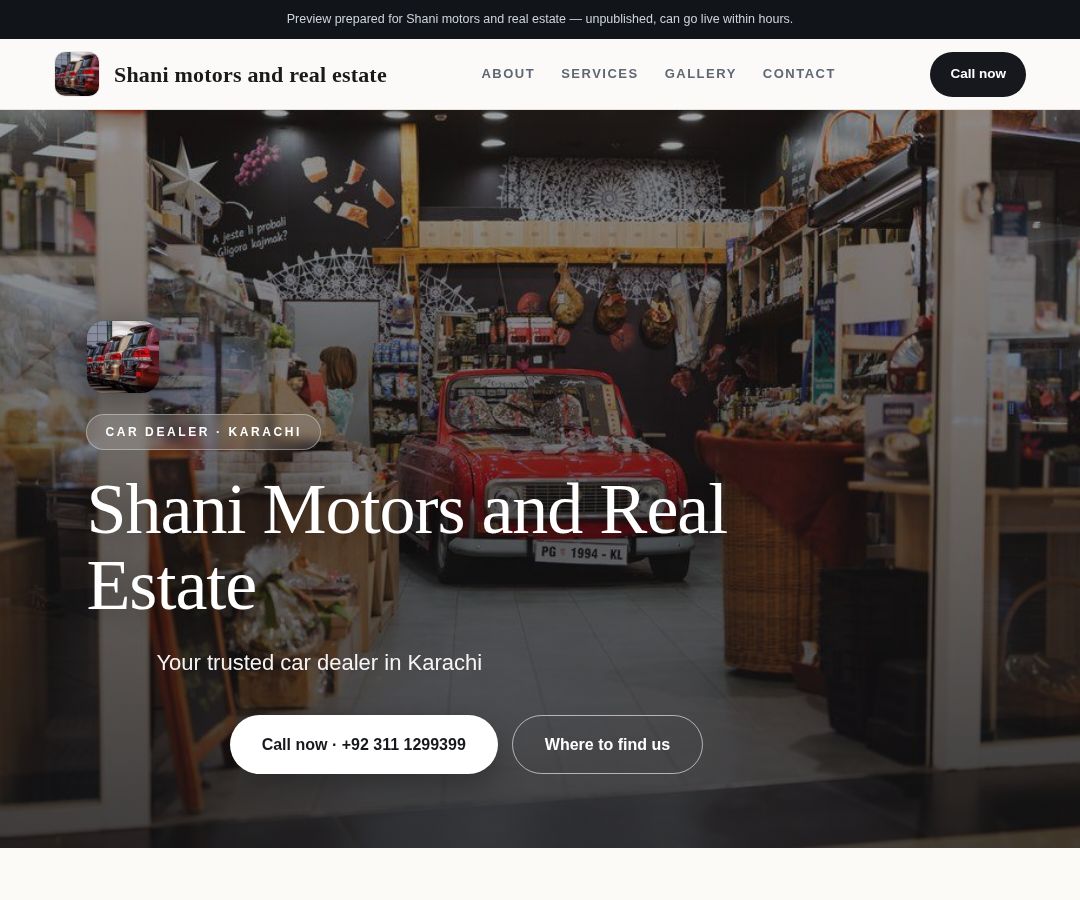 Shani motors and real estate