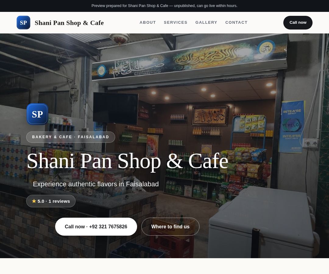 Shani Pan Shop & Cafe