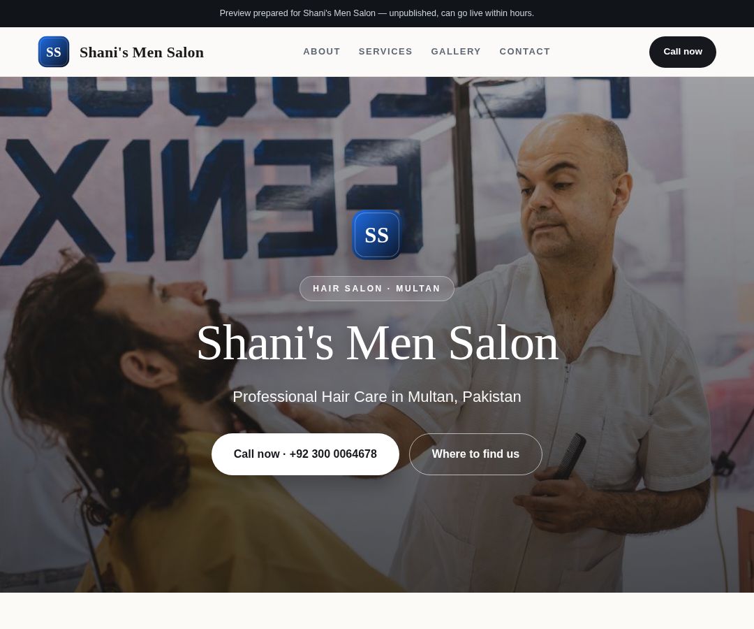 Shani's Men Salon