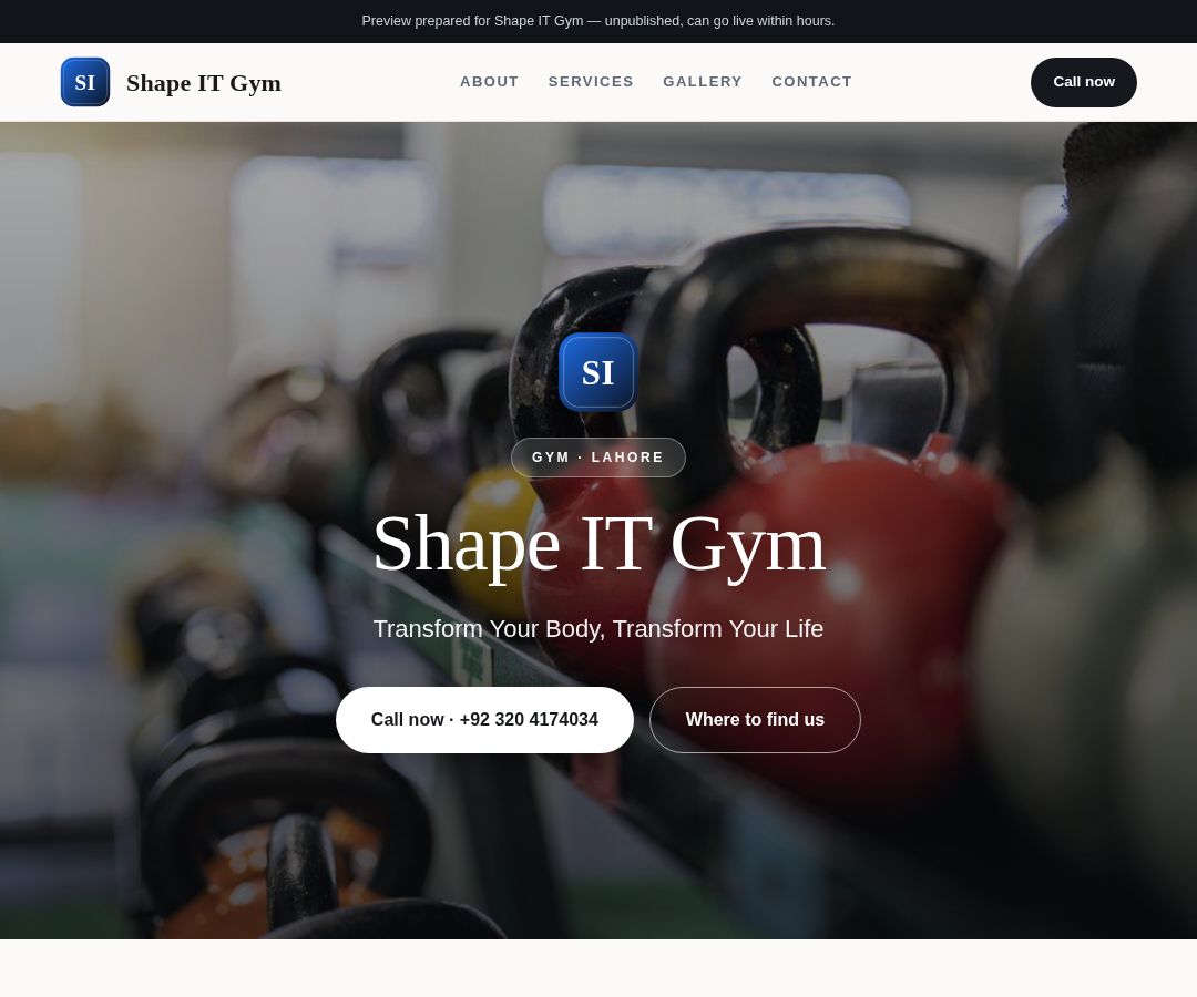 Shape IT Gym