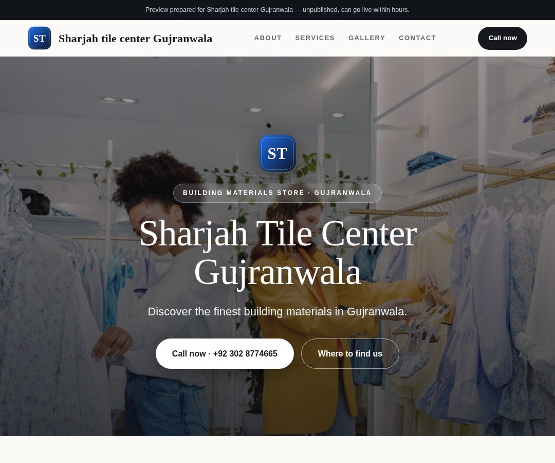 Sharjah tile center Gujranwala