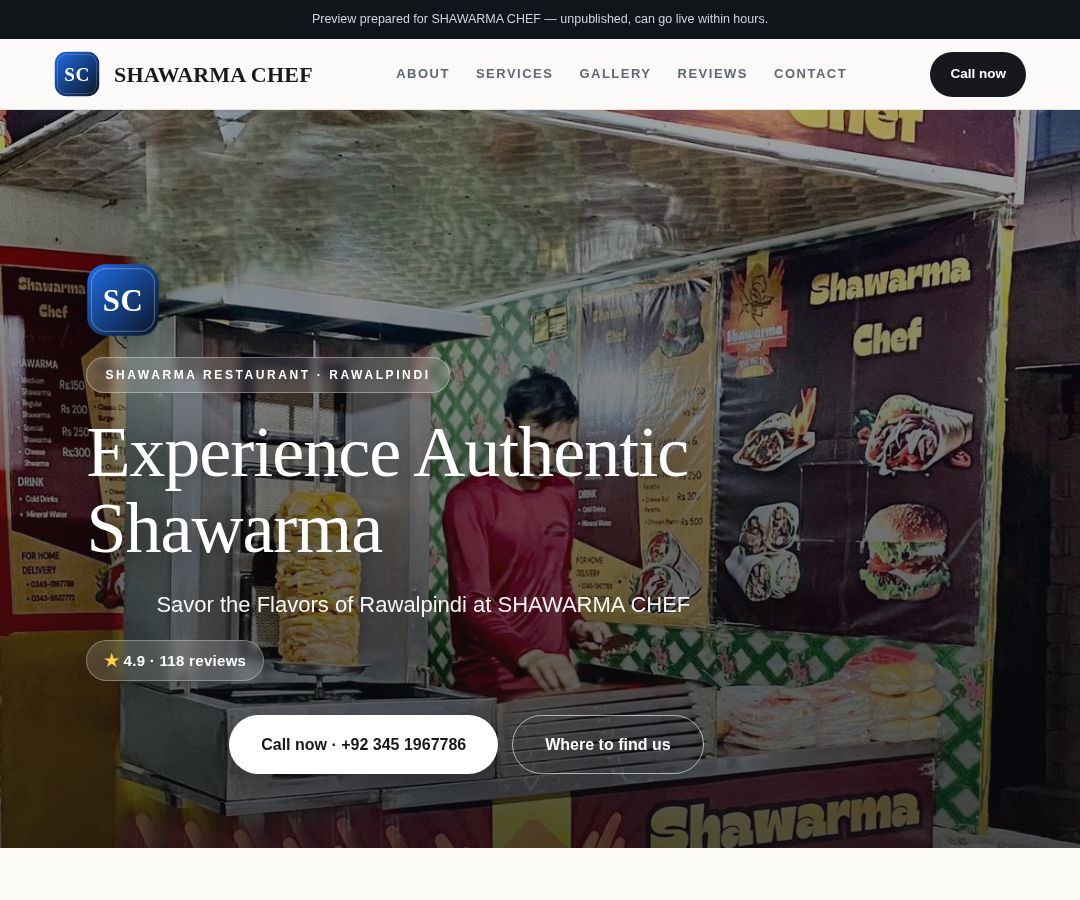 SHAWARMA CHEF