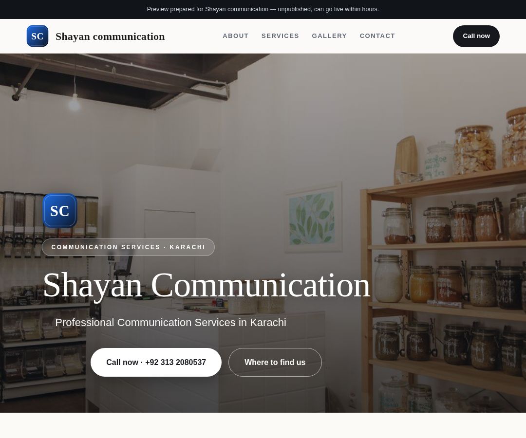 Shayan communication