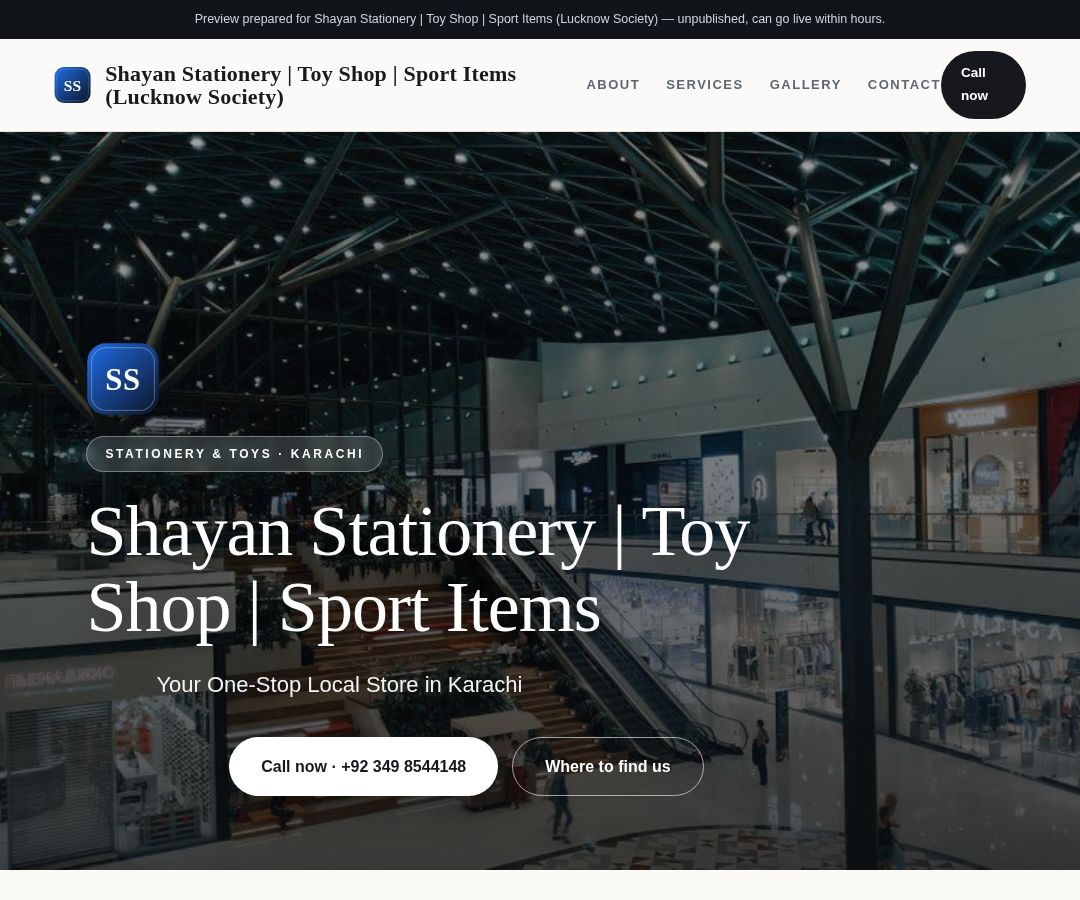 Shayan Stationery | Toy Shop | Sport Items (Lucknow Society)