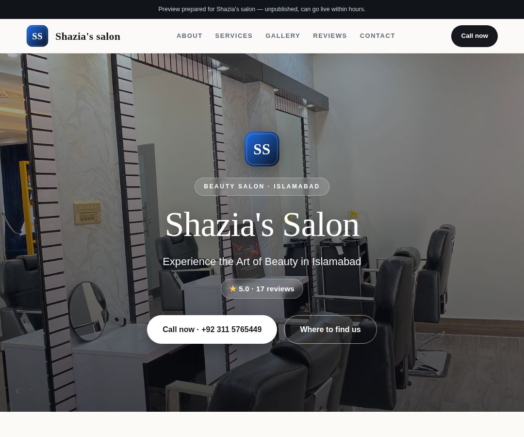 Shazia's salon