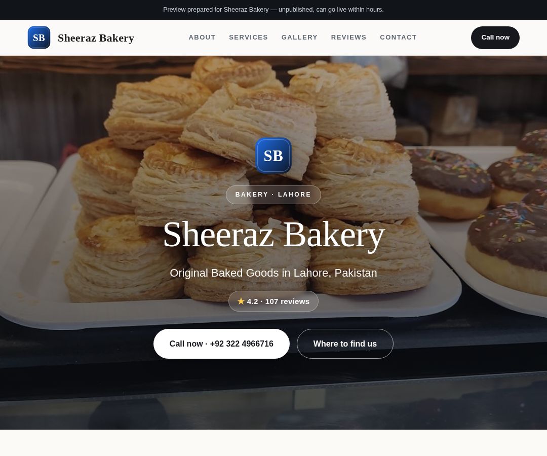 Sheeraz Bakery