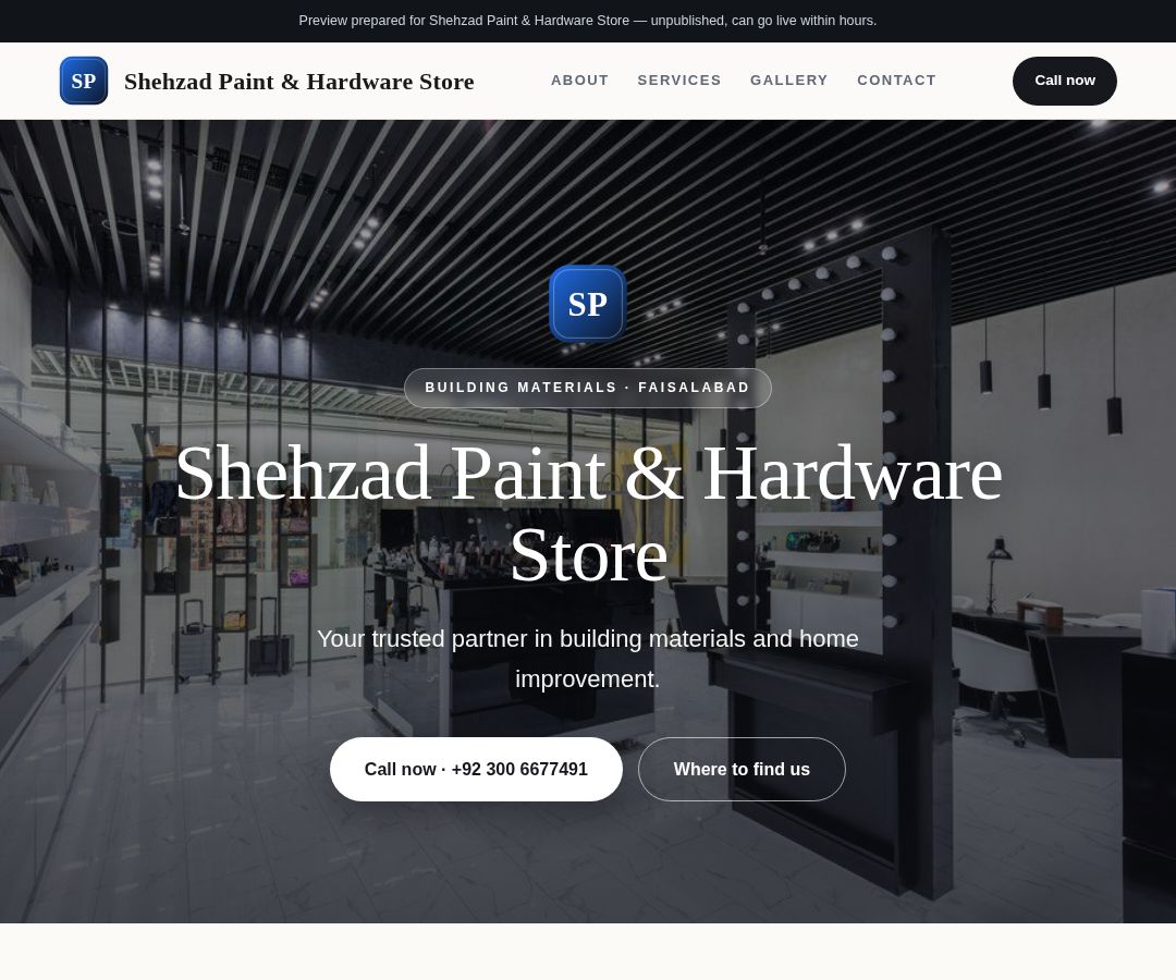 Shehzad Paint & Hardware Store