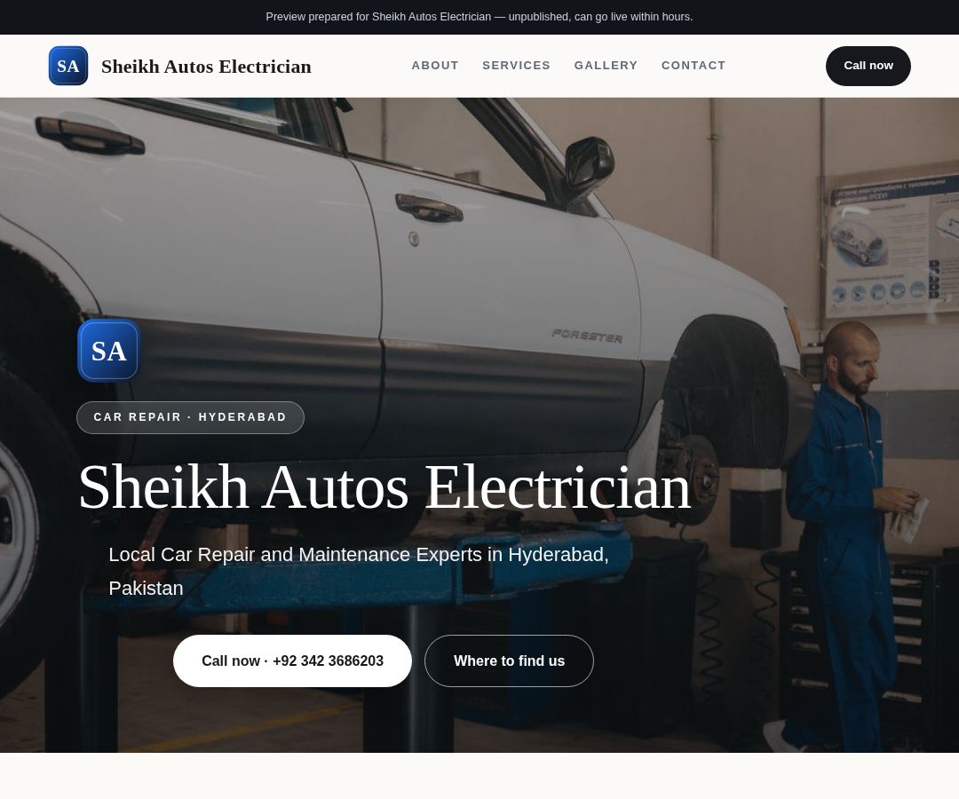 Sheikh Autos Electrician