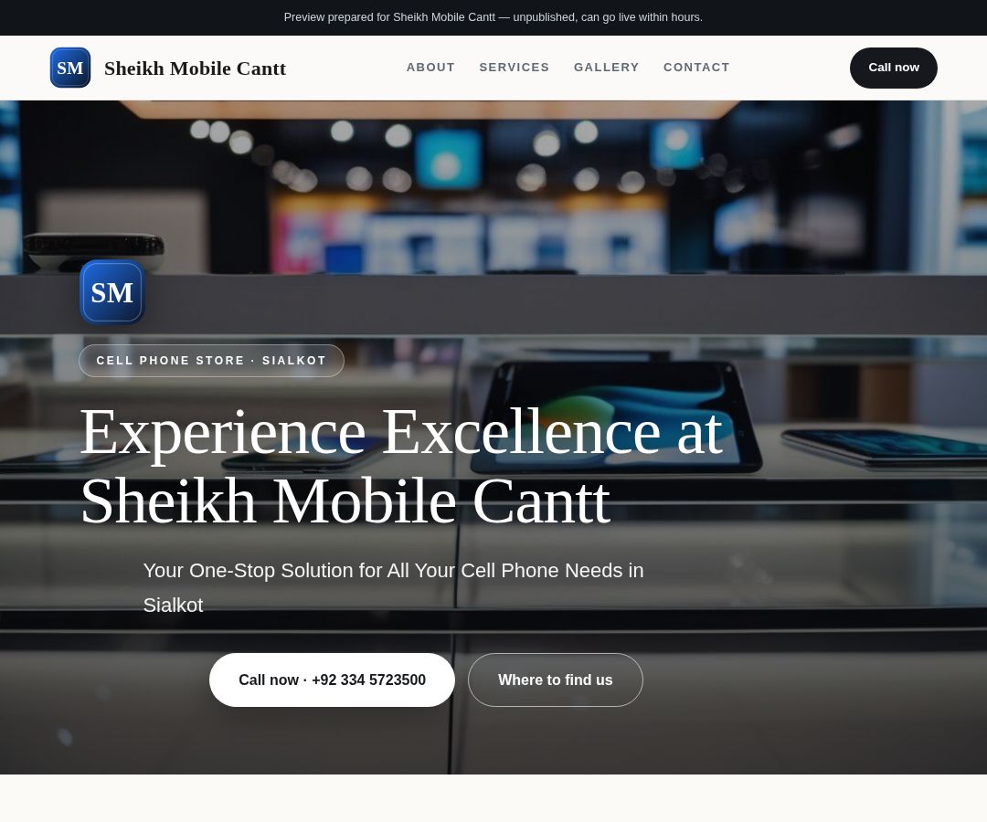 Sheikh Mobile Cantt