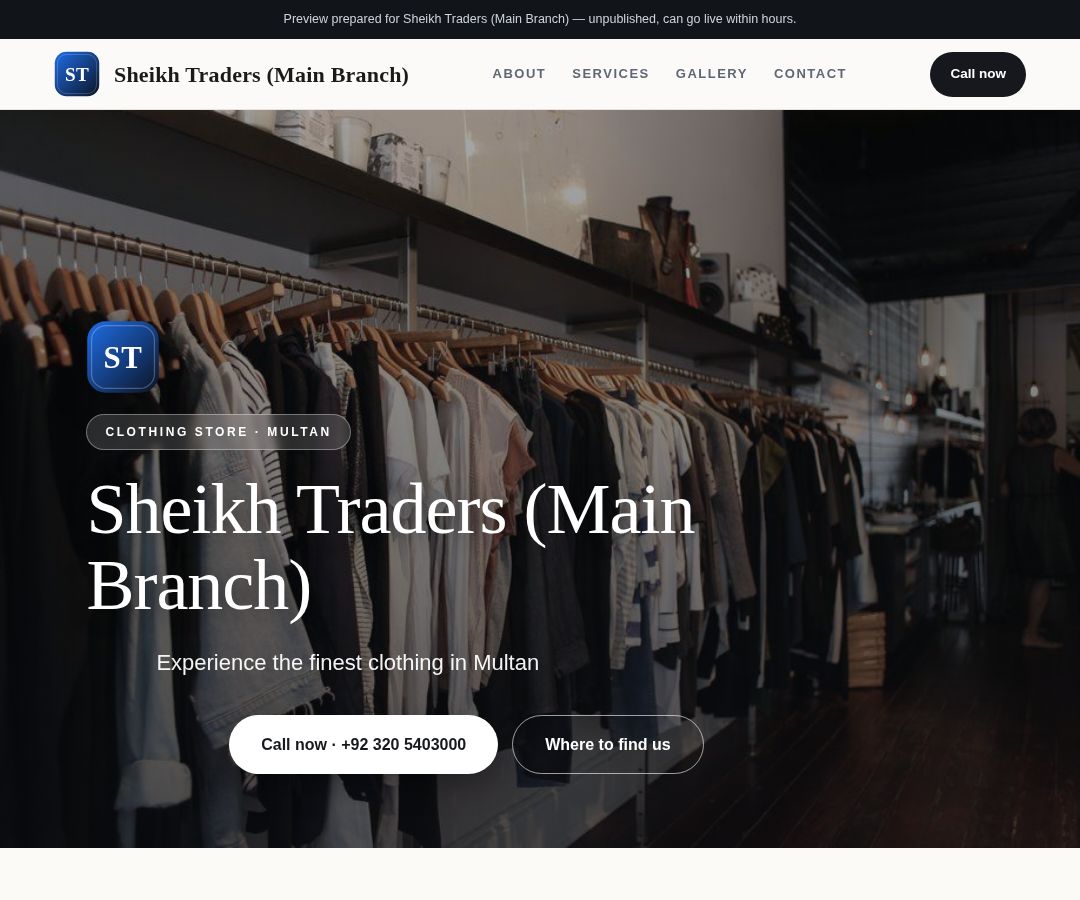 Sheikh Traders (Main Branch)