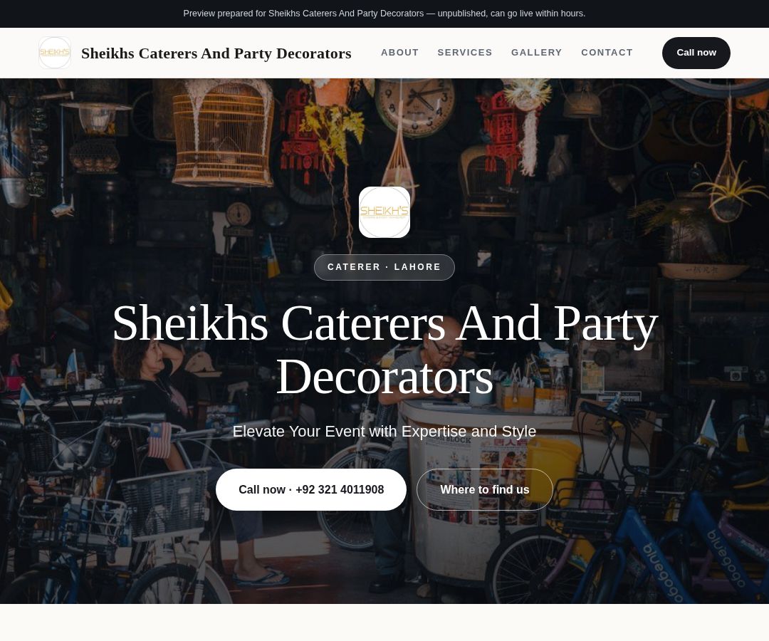 Sheikhs Caterers And Party Decorators
