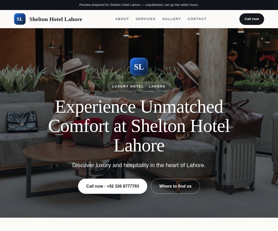 Shelton Hotel Lahore