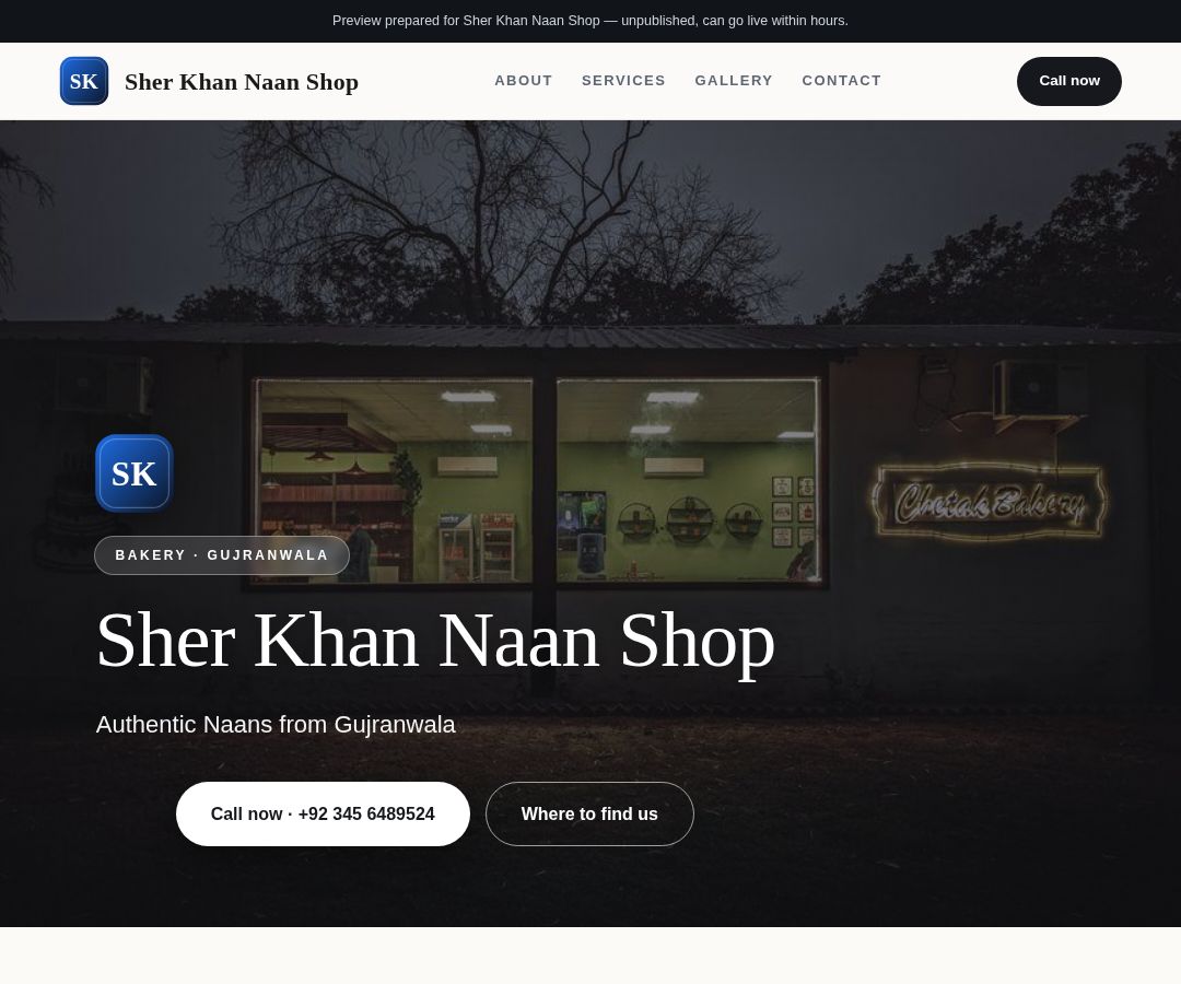 Sher Khan Naan Shop