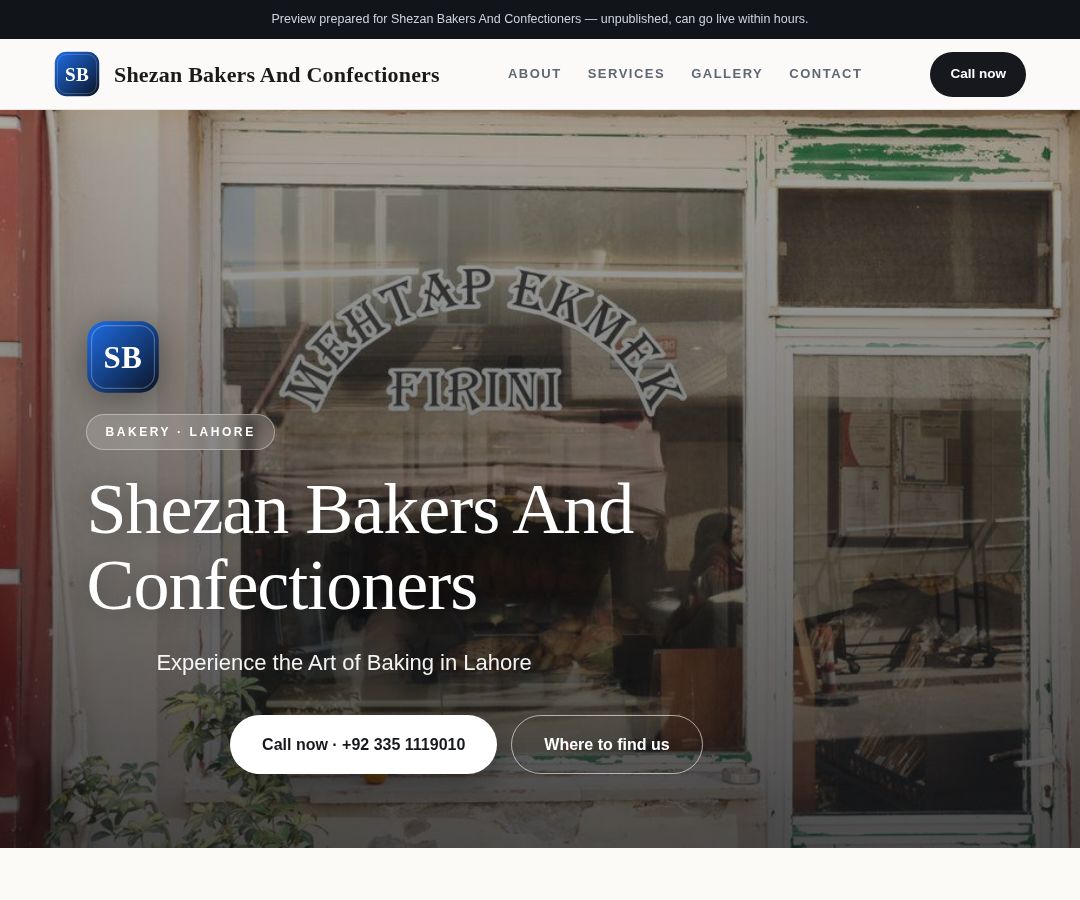 Shezan Bakers And Confectioners