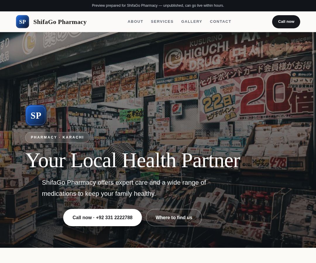 ShifaGo Pharmacy