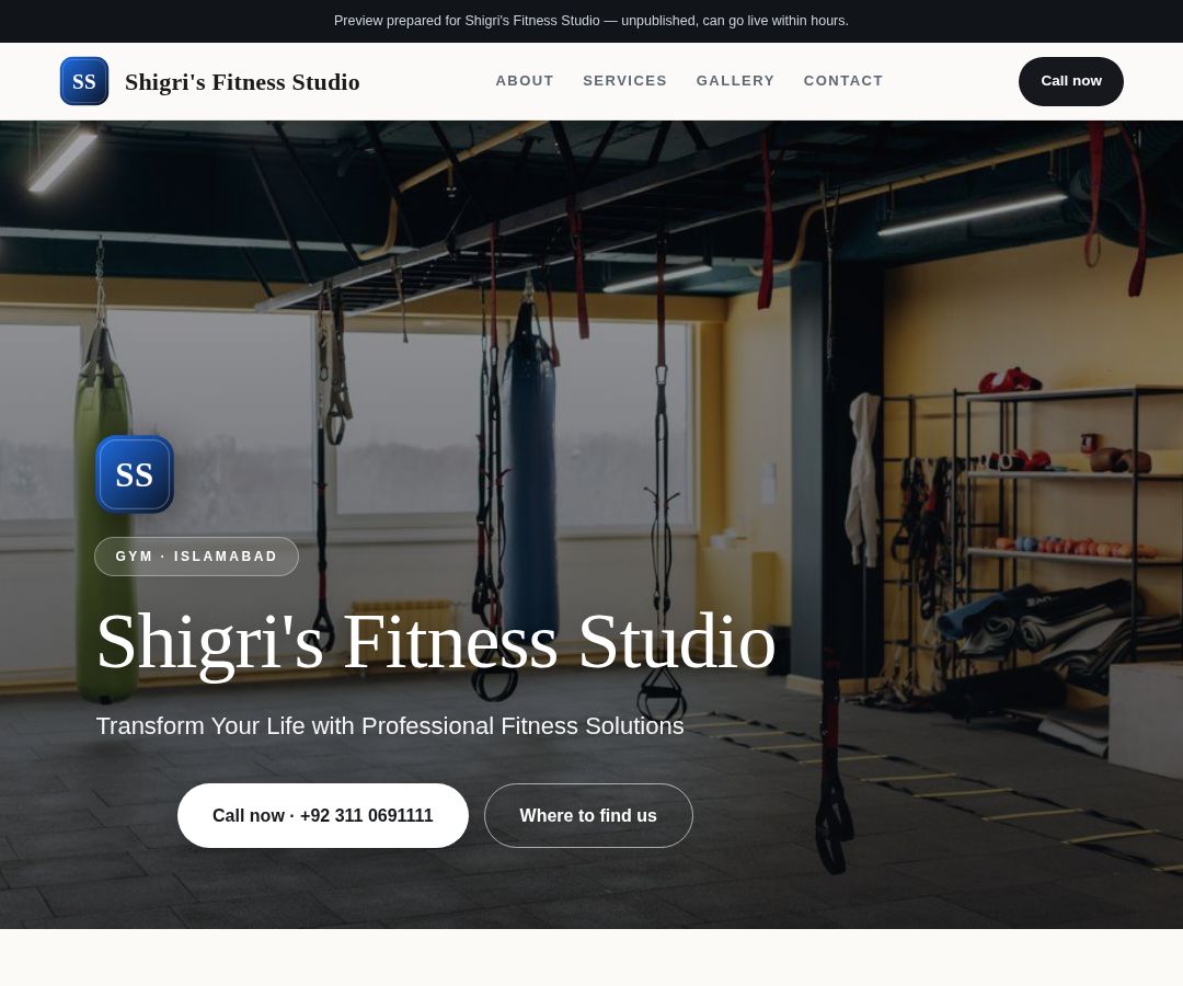 Shigri's Fitness Studio