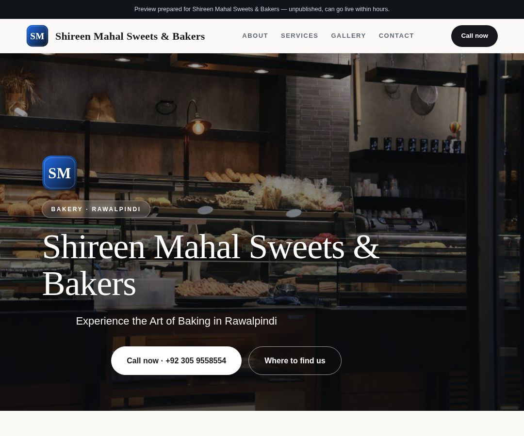 Shireen Mahal Sweets & Bakers