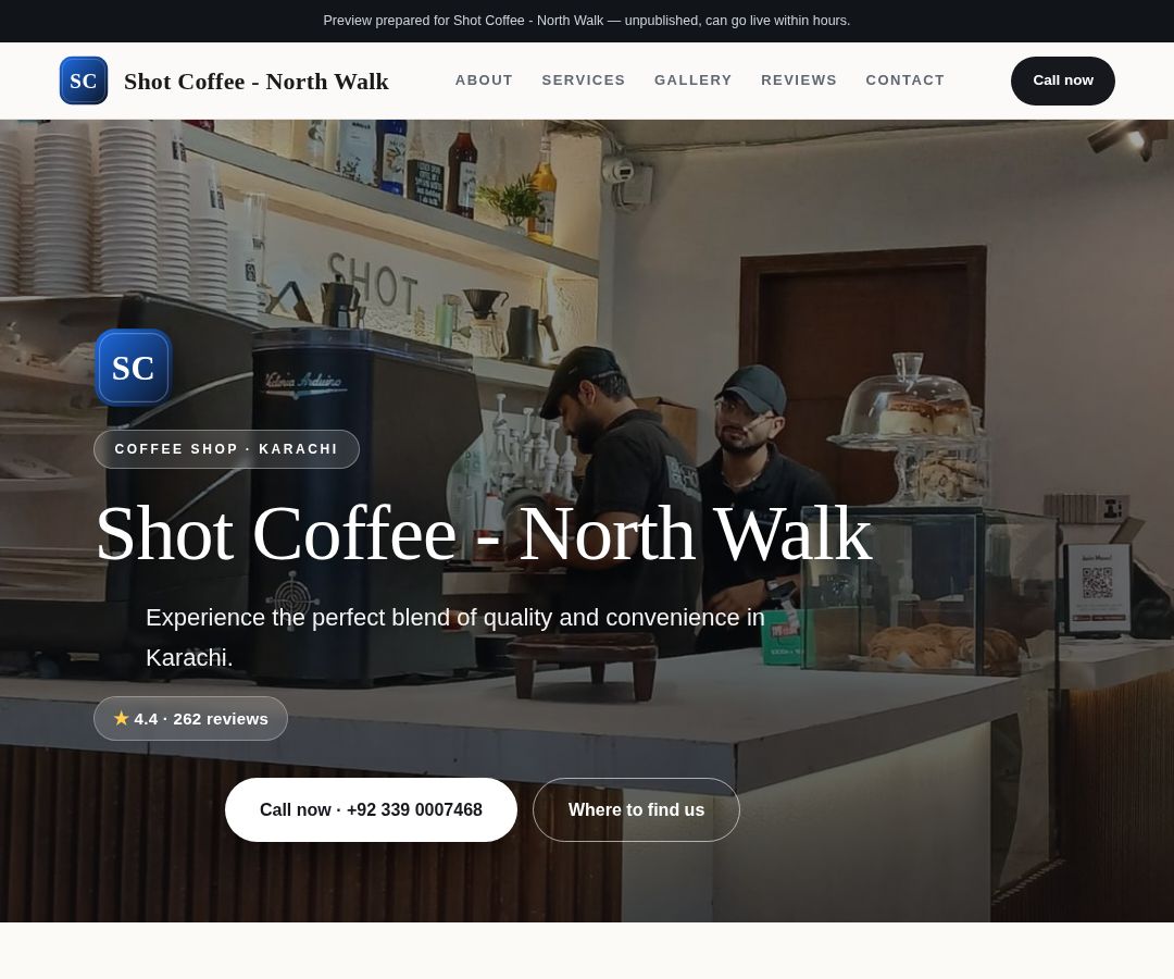 Shot Coffee - North Walk