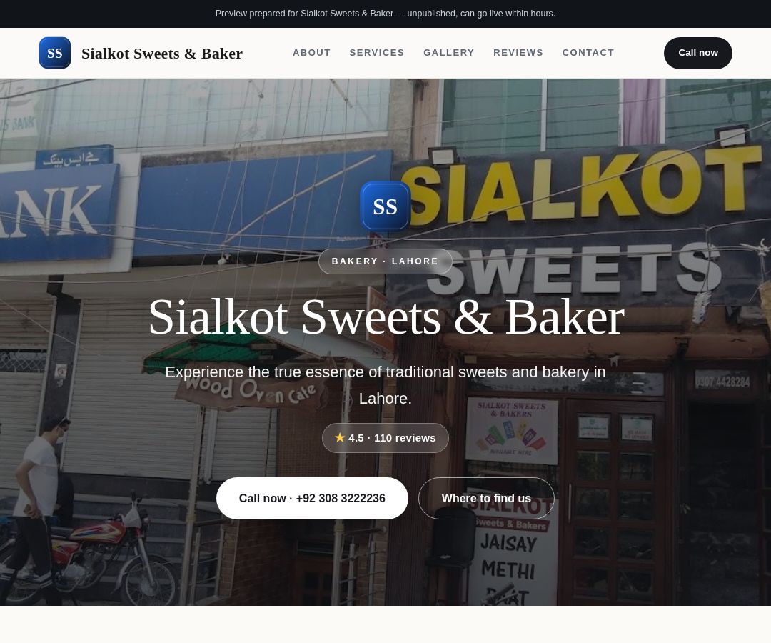Sialkot Sweets & Baker