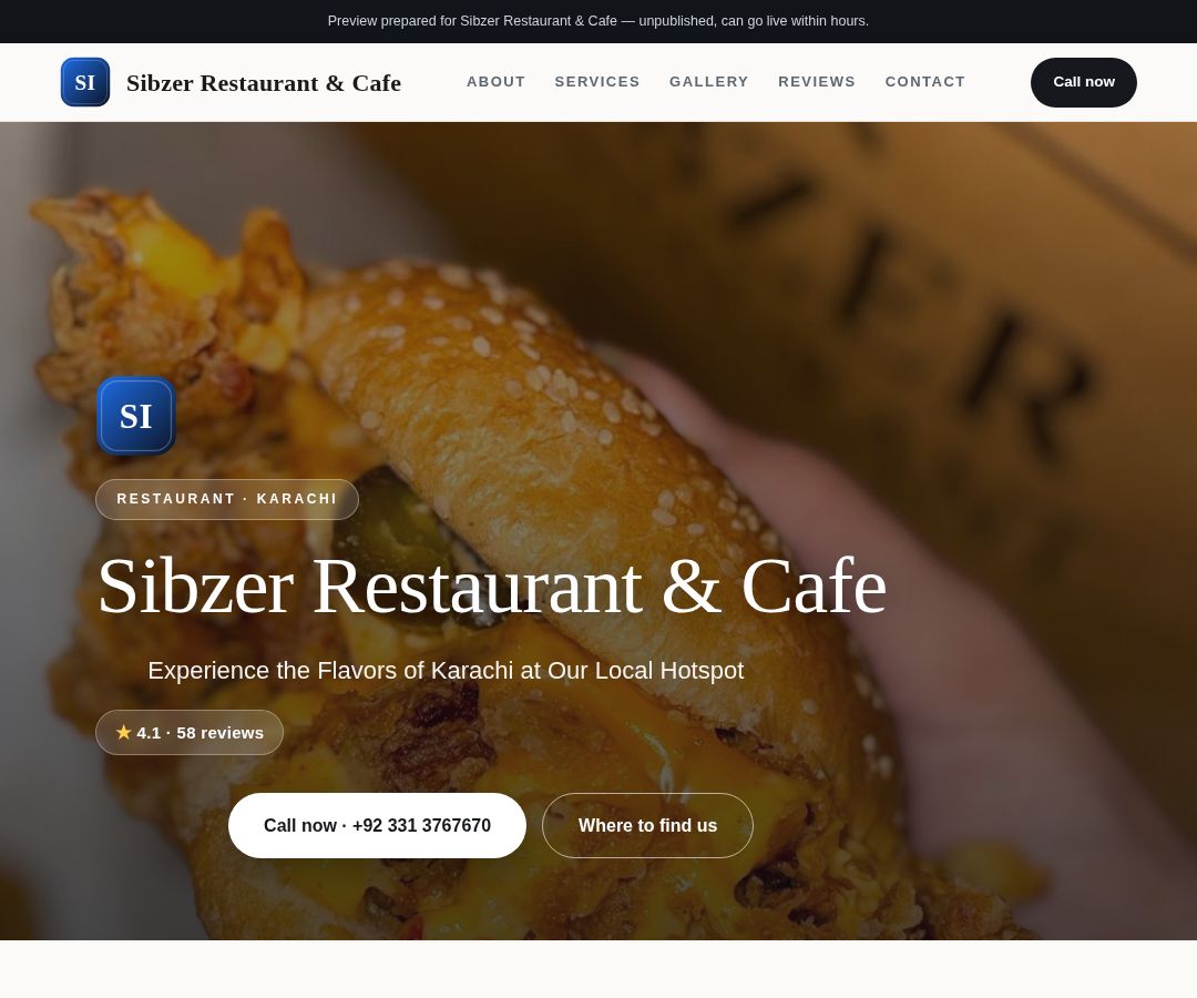 Sibzer Restaurant & Cafe