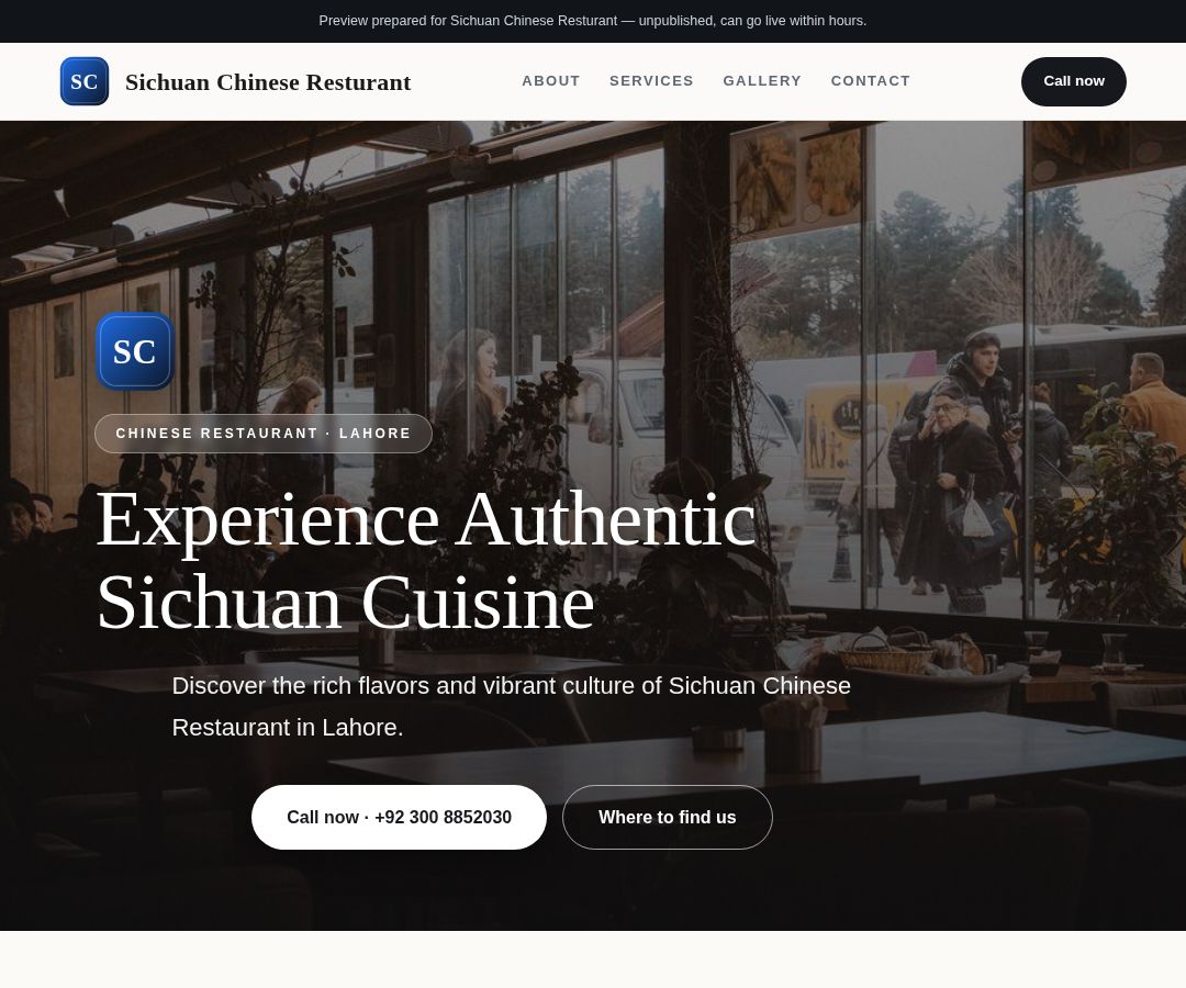 Sichuan Chinese Resturant