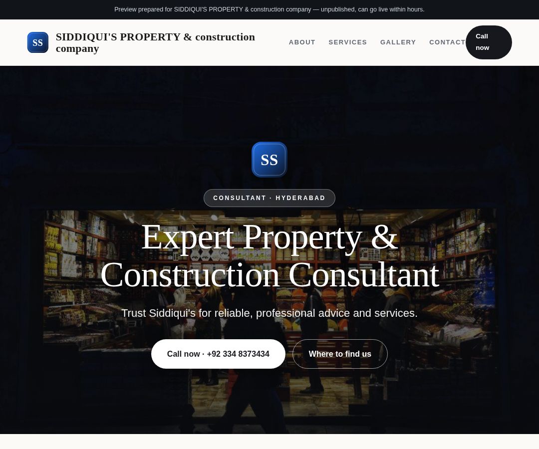 SIDDIQUI'S PROPERTY & construction company