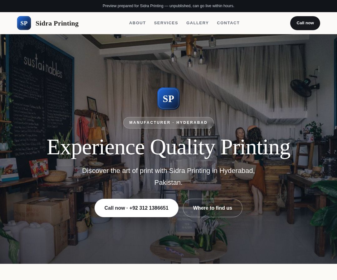 Sidra Printing
