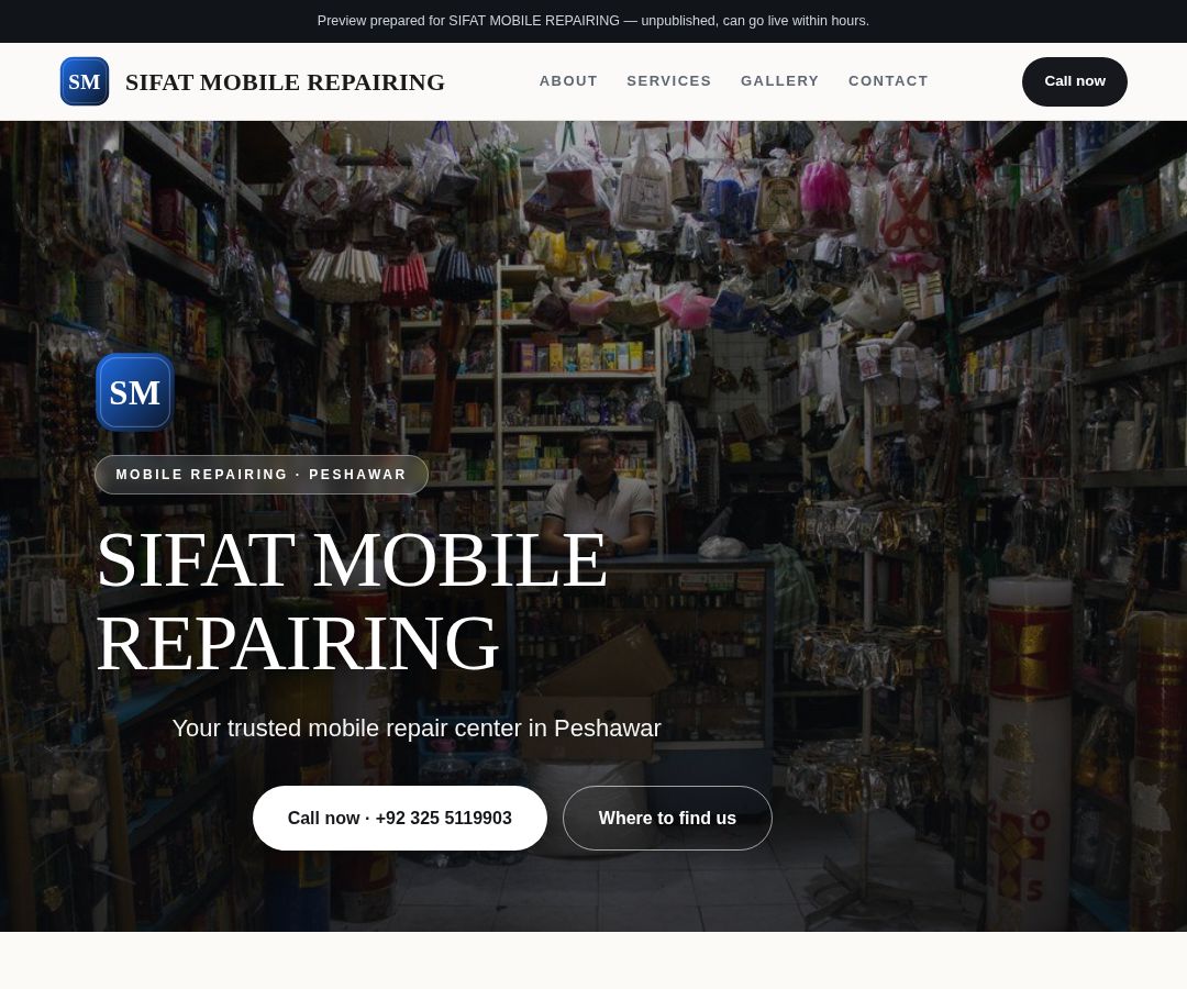 SIFAT MOBILE REPAIRING