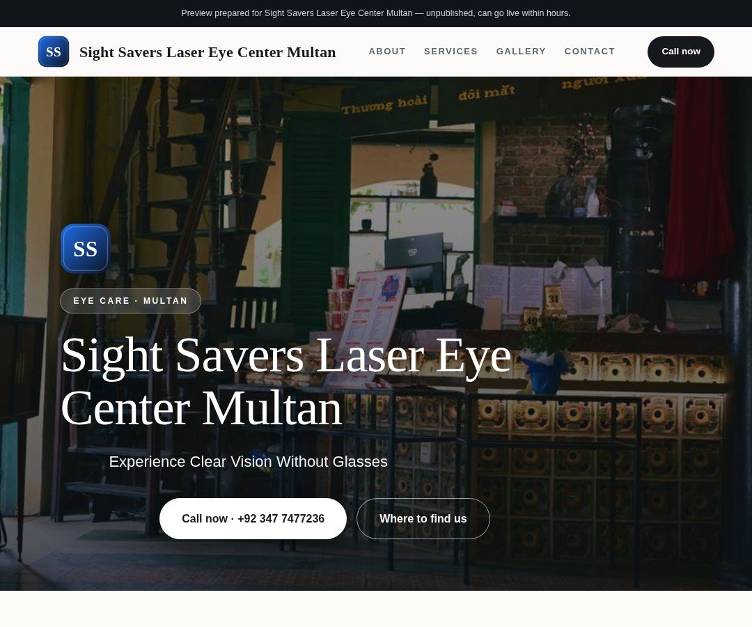 Sight Savers Laser Eye Center Multan
