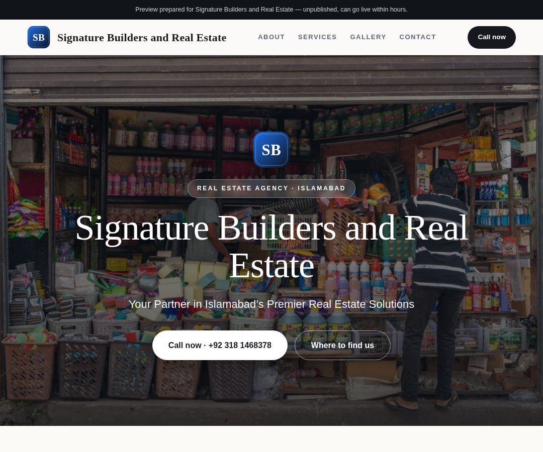 Signature Builders and Real Estate