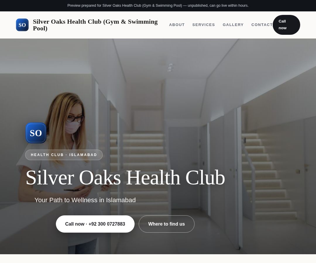 Silver Oaks Health Club (Gym & Swimming Pool)