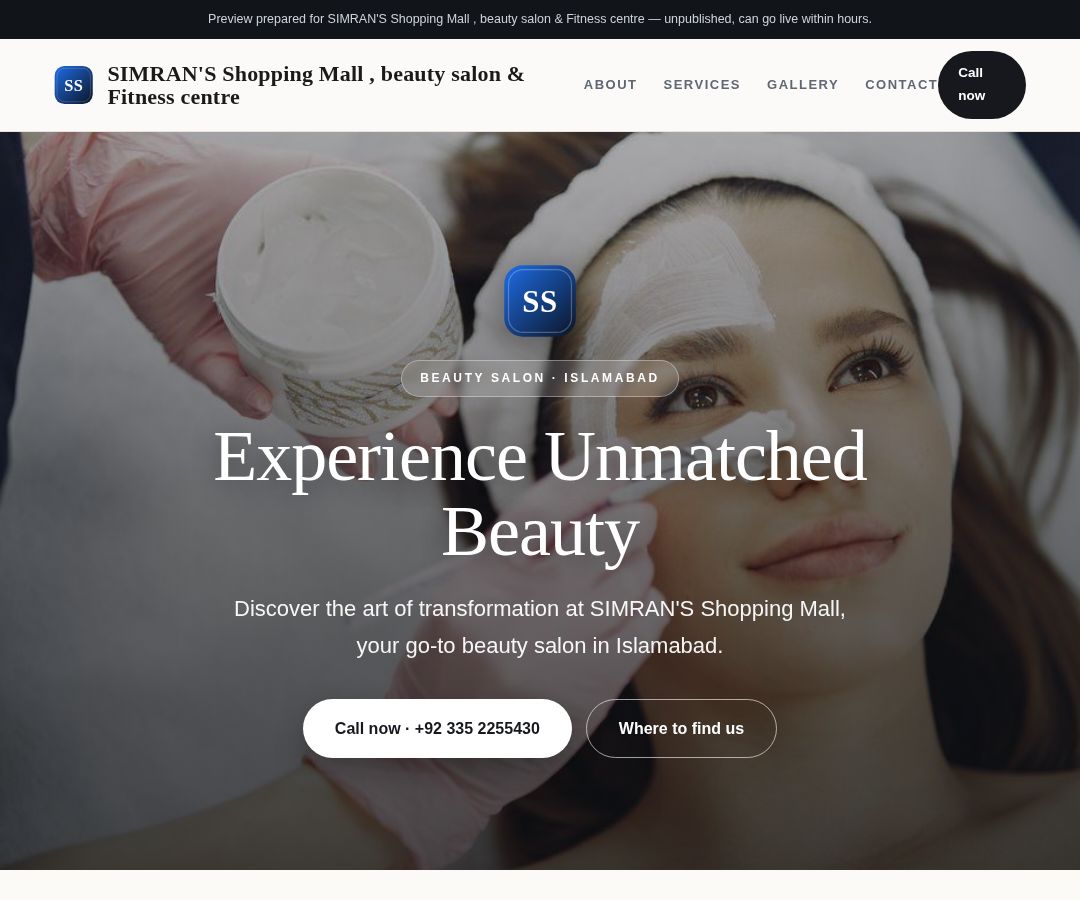 SIMRAN'S Shopping Mall , beauty salon & Fitness centre