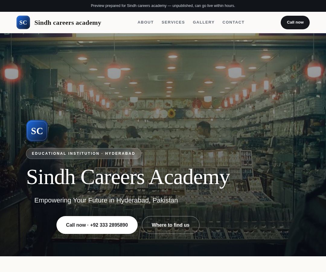 Sindh careers academy