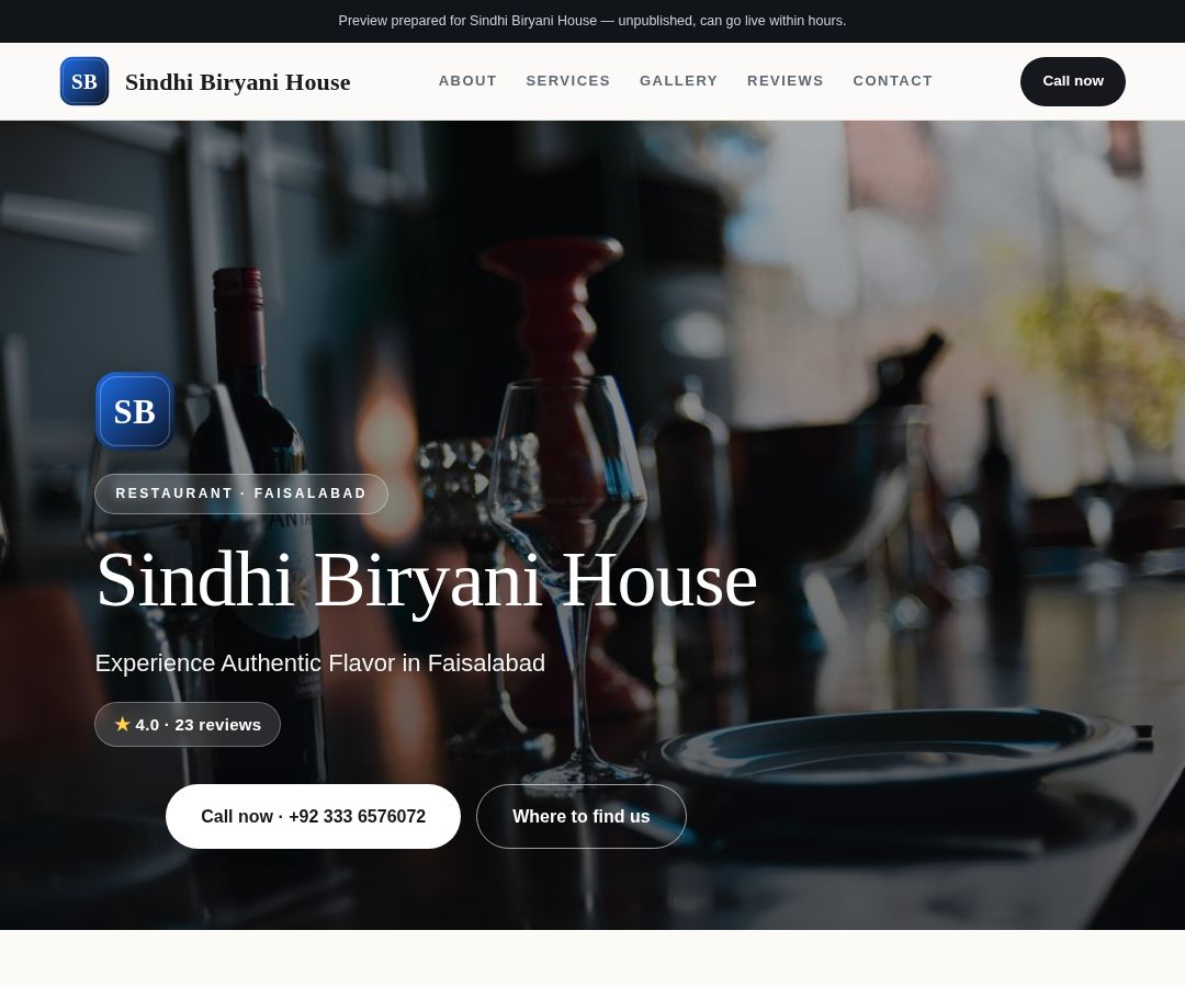 Sindhi Biryani House