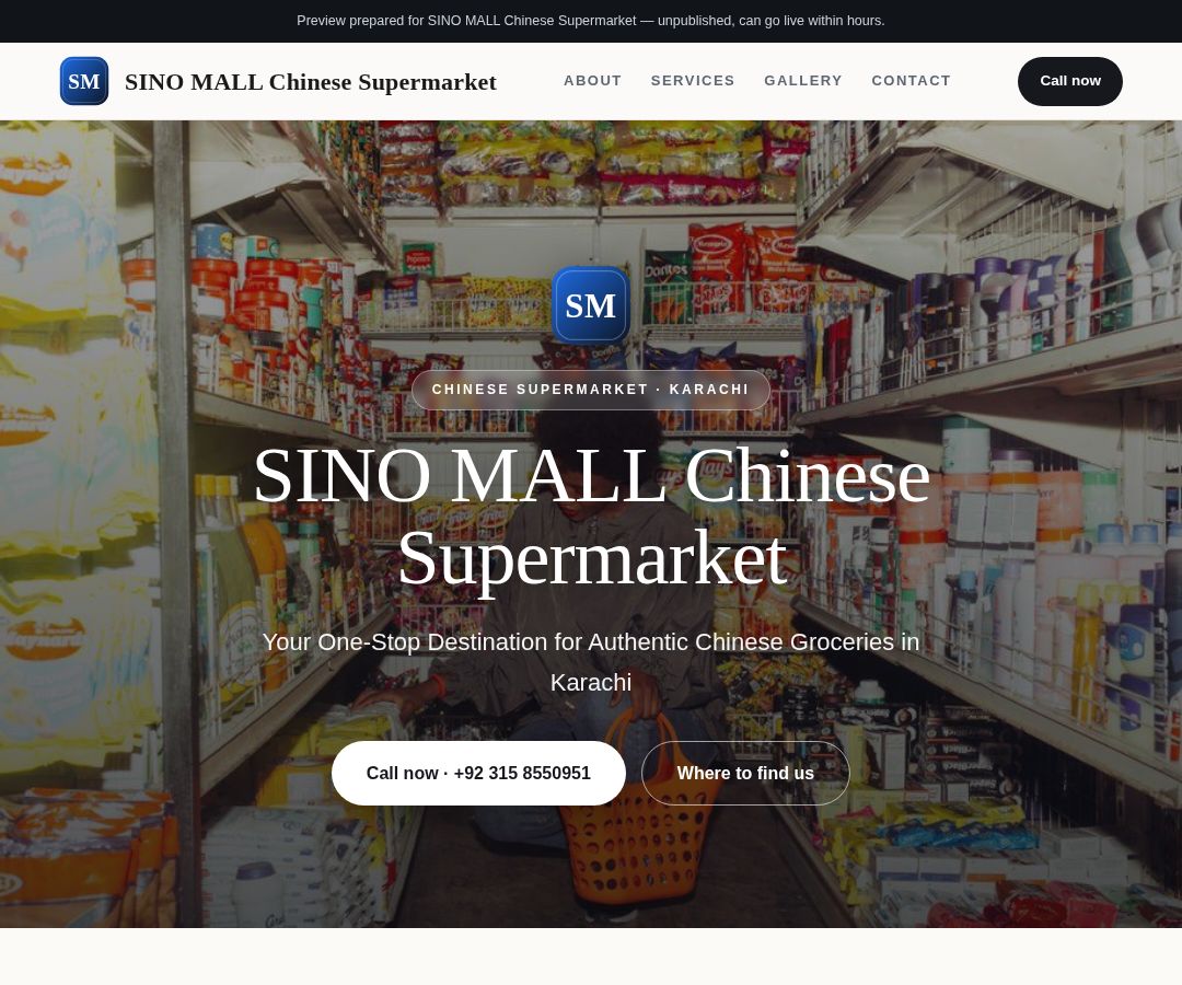 SINO MALL Chinese Supermarket