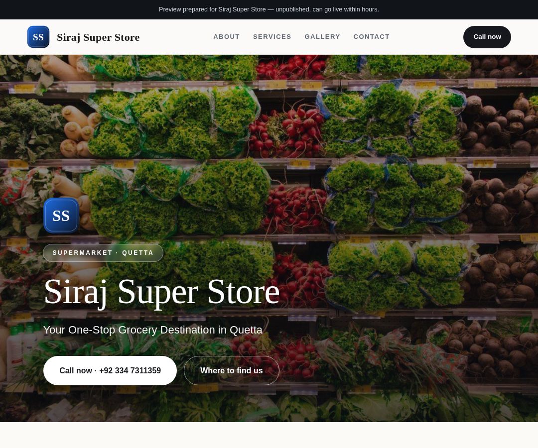 Siraj Super Store