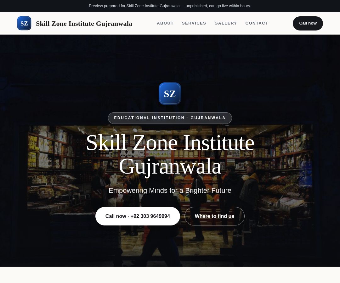 Skill Zone Institute Gujranwala