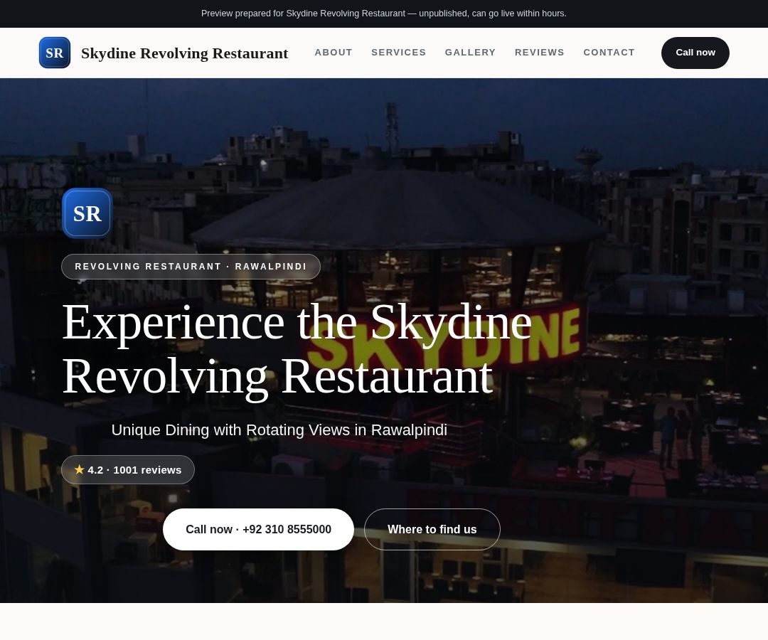 Skydine Revolving Restaurant