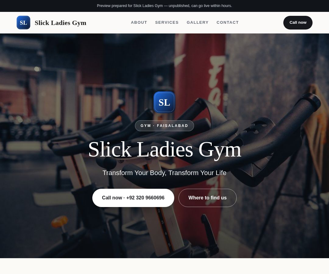 Slick Ladies Gym