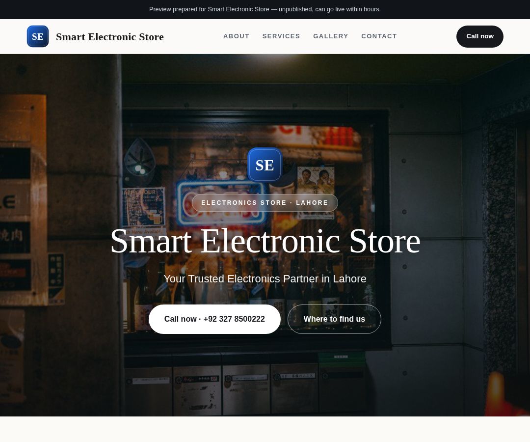 Smart Electronic Store