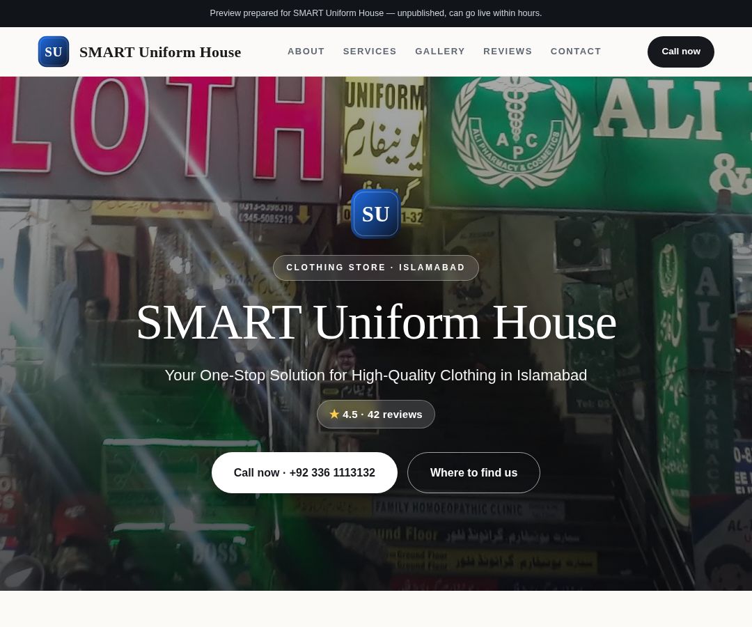 SMART Uniform House